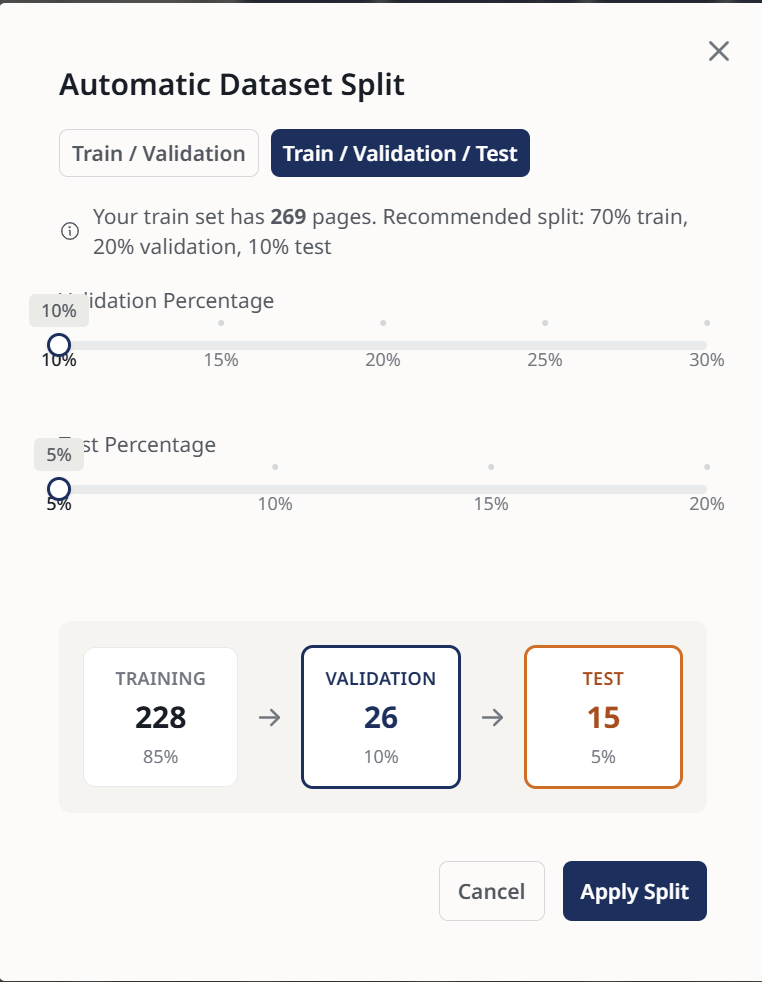 Managing Datasets