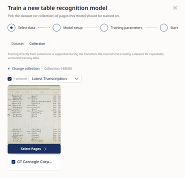 Table Model Training 2