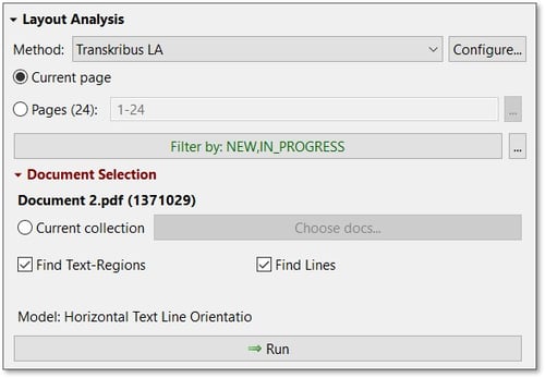 Transkribus eXpert-Layout Analysis