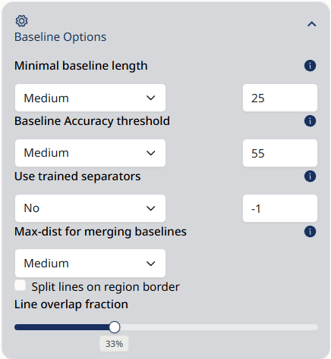 baseline options