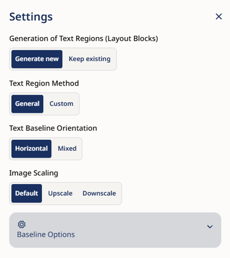 Config Setting Layout 2. Advanced Layout Configuration Settings